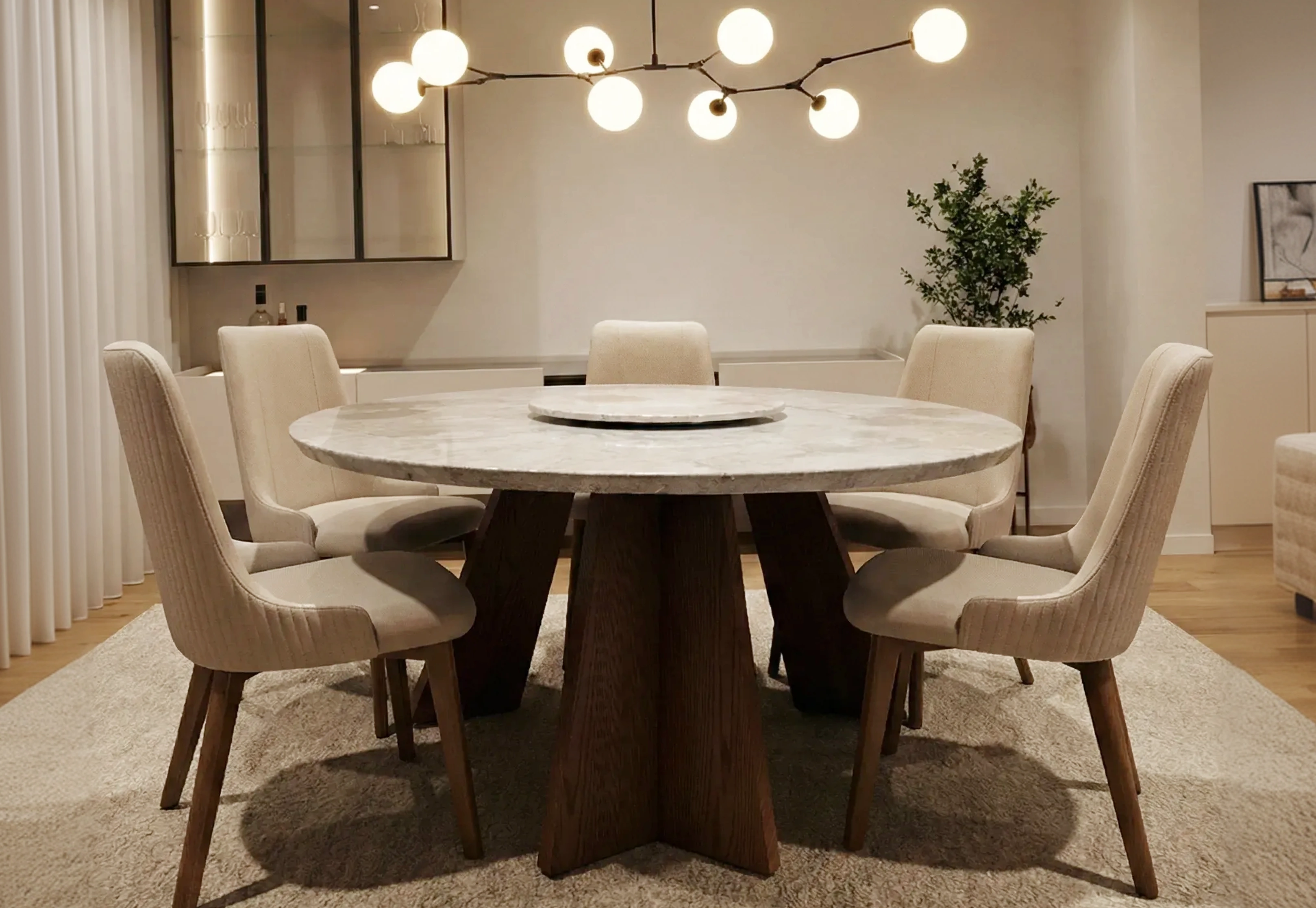 Custom Handcrafted Burma Exotic 8-Seater Villa Dining Set